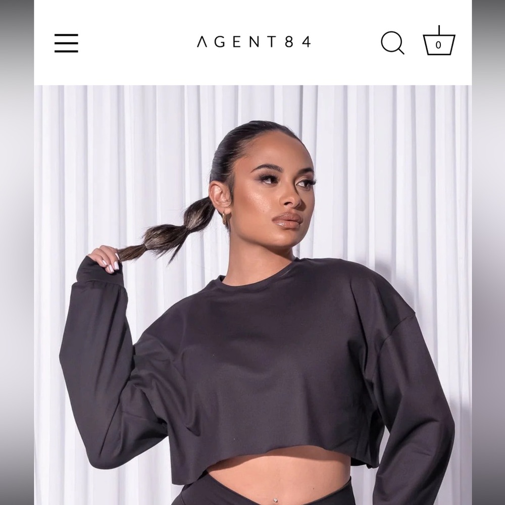 Bodega Crop Top Everyday ; Black ; Never worn ; New with tags